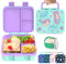 hombrima Kinder Lunch Box, Bento Box Food Storage Container mit Multi-Fächern für Jungen Mädchen Kinder Erwachsene Arbeitsschule