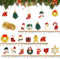 18 Piezas Miniaturas Navidad, FUKPO Figuras Navideños Miniatura Resina Figuras de Navidad Pequeñas Decoración, Mini Adornos Arbol de Navidad Papa Noel Muñeco de Nieve Regalo Decoracion Hogar