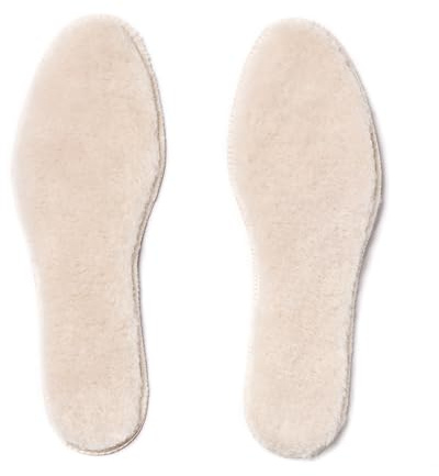 Lammfell Einlegesohlen für Damen & Herren – Wärmeisolierend, Atmungsaktiv & Bequem – Ideal für Winterstiefel, Outdoor-Schuhe und Freizeitschuhe – Kuscheliges Lammfell, Perfekte Passform (Weiß, 36)