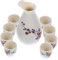 HOLIDYOYO 1juego Cerámica Para Sake Con Olla Tradicional Y Tazas De Elegante Para Bodas Y Celebraciones Decoración Japonesa Vintage