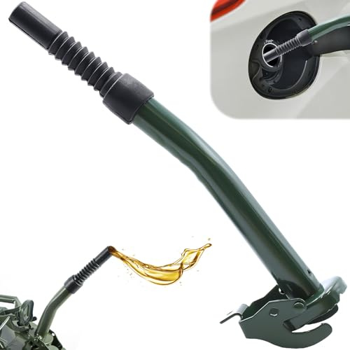 WYYFXY® Einfüllstutzen Kanister 26 cm Benzinkanister Ausgießer Reservekanister Ausgießer Benzin Kraftstoffkanister Auslaufrohr Sicherheits Aauslaufrohr Benzinkanister für 5, 10, 20L Metallkanister
