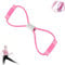 Saludea Fascia di Resistenza con Maniglie, Corda di Tensione Yoga Elastica a Forma di 8, Espansore Toracico Yoga Palestra Fitness Corda di Trazione Elastica for Stretching Schiena e Spalle Donne e Uom