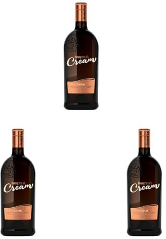 Ron Barceló Cream, crema de licor a base de ron dominicano, botella de 700ml (Paquete de 3)