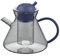 Nordic High Borosilikatglas Tee Brauen Teekanne Glas Kaffeekanne - Kaffeekanne Blau