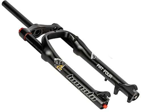 HSIRYAOHD MTB DH FedergabelSnow Beach Bike Federgabel 26 Zoll Ultraleichte Aluminiumlegierung Mountainbike Federgabel 4.0 Reifen Reise 120 mm