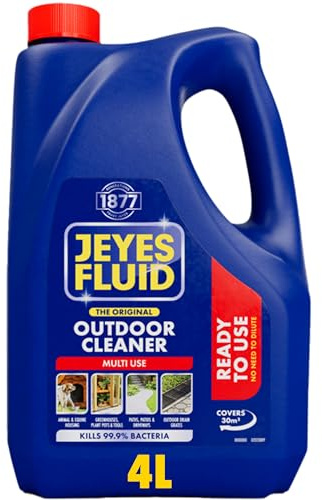 Jeyes Fluid Outdoor Cleaner – Ready to Use Disinfectant – Spray Kills 99.9% of Bacteria, Patio Cleaner for Paths, Pet Housing or Greenhouses – Tackles Dirt & Stains