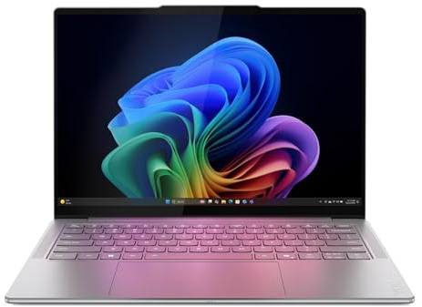Lenovo Yoga Slim 7 Aura Edition 14 WUXGA OLED Copilot+ PC, Intel Core Ultra 7 256V, 16GB RAM, 1TB PCIe SSD, Windows 11 Home, Wi-Fi 7, Backlit KB, Luna Grey