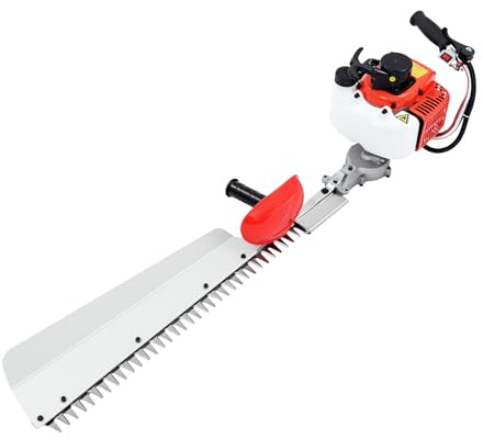 Tagliasiepi a benzina, 70 cm, lama da giardino, 650 W, a due tempi, monocilindrico