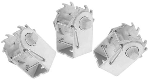 PLAFOPE 3 Piezas Tensor de Cerca Eléctrica Tensor de Alambre para Cercas de Invernadero, Hierro, Plata, Construcción Exterior, Cierre Seguro y Fácil