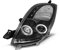 CR-Lights Angel Eyes Scheinwerfer Set für Toyota Yaris XP9 2006-12.2008- in schwarz
