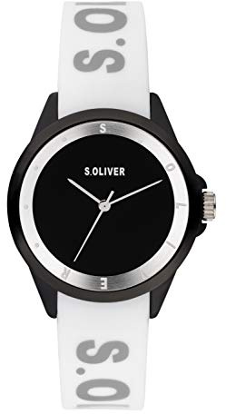 s.Oliver Damen Analog Quarz Uhr mit Silikon Armband