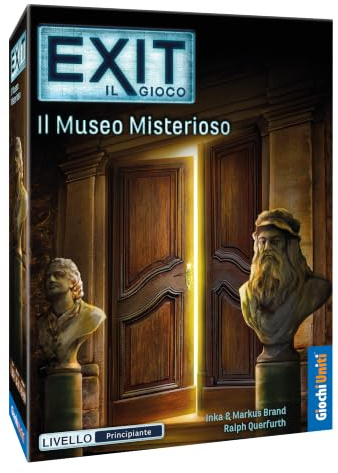 Giochi Uniti Exit - Il Museo Misterioso - Brettspiel in Italienisch: 1-4 Spieler, Alter 14+, Escape Room in der Schachtel