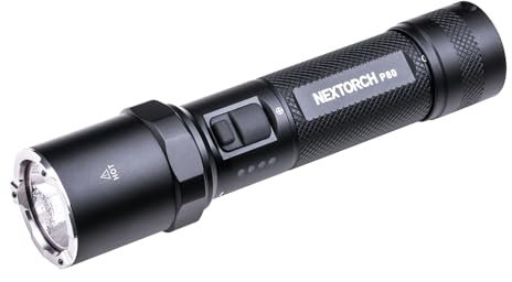 Nextorch Torch LED Super Bright Rechargeable, 1300 Lumens High Performance Rechargeable LED Torch, Tactical Powerful Flashlight for Hiking Camping Emergency Outdoor Emergency