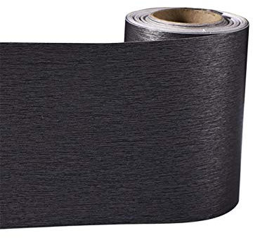 Guest Ruyunlai Wallpaper Border,Peel and Stick for Bathroom Border tilesDark Gray Brushed 20CM X 500CM