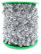 30m Perlengirlande Perlenband Perlenkette Perlenschnur Geschenkband Perlen Dekoband für DIY Basteln Party Tischdeko Hochzeit Braut Haarschmuck Ohrringe Halskette Brautstrauß Weihnachtsbaum,Silber