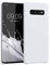 kwmobile Hülle kompatibel mit Samsung Galaxy S10 Plus / S10+ Hülle - Silikon Handy Case - Handyhülle weiche Oberfläche - kabelloses Laden - Weiß matt