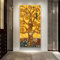 Gustav Klimt Goldener Baum des Lebens auf Leinwand, Gemälde, klassisches berühmtes Gemälde, Reproduktion, vertikales Wandbild für Wohnzimmer, 45 x 90 cm, rahmenlos