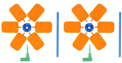 STOBOK Kinderspielzeug 2 Patio DIY Pool Sommerschule Zusammenbauen Für Experimentelles Zubehör Geräte Rasen Windwirbel Hilfe Whirligig Physikalische Requisiten Outdoor Spielzeug