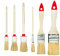 M7 Set de 6 Pinceles 3 Planos 3 Redondos 0 15 2 4 6 Serie 04 para Pintar Trabajos con Pinturas y Barnices Cobertura Uniforme Cerdas Naturales