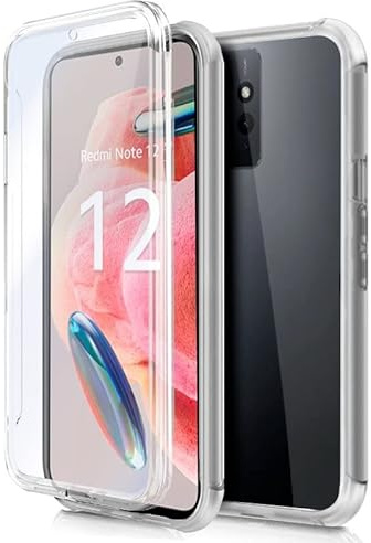 Cool 3D Silikon Schutzhülle für Xiaomi Redmi Note 12 (Transparent Vorderseite + Rückseite)