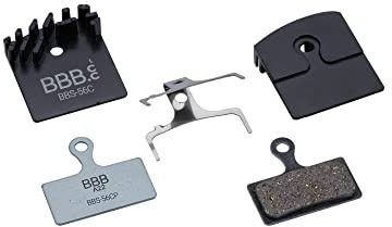 BBB Cycling Shimano Disc Bremsbeläge I Kühlfinnen für optimale Wärmeableitung I Organic Compound Bremsbe I DiscStop Coolfin BBS-56C