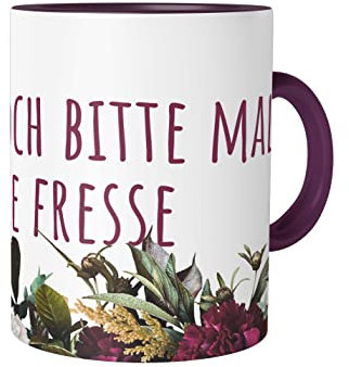 Urban Backwoods Halt Doch Bitte Mal Die Fresse Tasse Mit Spruch Kaffeetasse