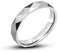 BCughia Vorsteckring Silber, Ring Frauen Titan Stahl Silberner Minimalistischer Ring Facettenreich Versprechen Eheringe Geschenke Größe 54 (17.2)