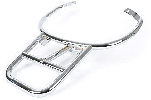 MOTO NOSTRA Topcase-Träger hinten chrom mit Soziushaltegriff kompatibel für Vespa Primavera 50-150, Sprint 50-125 Piaggio Topcase