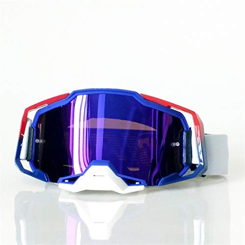 PORUTE Schutzbrillen, Outdoor-Sportbrillen, Motorradbrillen, Motocross-Brillen, Straßen-Dirt-Bike-Brillen, Motorradhelme, Brillen, Sportbrillen, Moto-Brillen-Set (Color : P)
