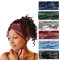 Frauen Stirnband Haarband Turban Blume Baumwolle Kopftücher Breite Weiche Damen Stirnband Boho Mode Bandanas Elastische Sport Laufen Yoga Kopf Wraps (P6ZBoho)