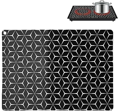 Induction Hob Protector Mat, Induction Cooktop Mat, 52 * 78cm Multifunctional Silicone Induction Cooker Covers for Induction Stove
