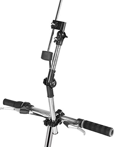 Fabater Supporto per Ombrellone, Supporto per Supporto Elastico per Ombrellone da Bici Regolabile a 360°, Morsetto per Ombrello da Bicicletta per 0,79-0,98 Pollici Manubrio Passeggino