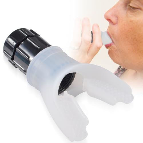 Iron Lung Trainer, Atemtrainer Lungentrainer Sport, Hypoxie Trainingsgerät mit Einstellbaren Widerständen, Übung für die Bauchatmung,Zubehör für Innen und Außen