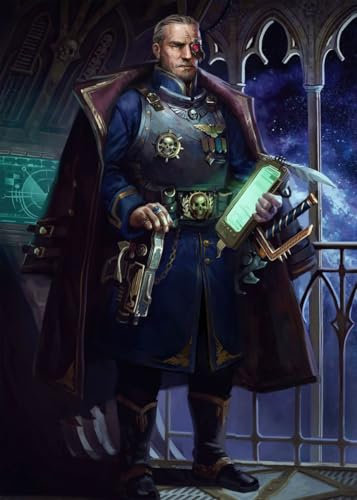 Displate - Poster aus Metal - WALL ART - Warhammer - Warhammer 40,000: Rogue Trader Abelard Werserian - Größe L - 67,5x48cm Matt