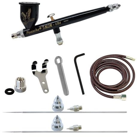 Paasche Airbrush Cerakote beschichtete Airbrush, Schwarz