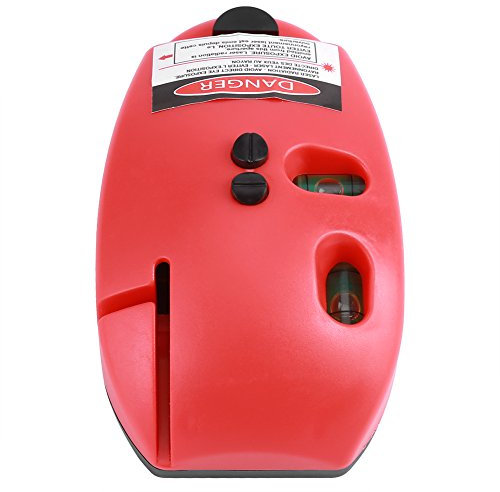 Yabound Laser Level, 90 Degree Infrared Line Level, 2 Lines Laser Levels, Vertical Horizontal Line Infrared Laser Level Right Angle Measuring Tool for Construction Picture Hanging Wall Writing (Red)