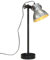 vidaXL Schreibtischlampe, Tischlampe mit verstellbarem Lampenschirm, Schreibtischleuchte Handbemalt Industrie-Stil, Leselampe Nachttischlampe, 25W Vintage-Silber E27