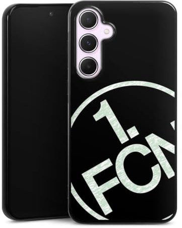 DeinDesign Silikon Hülle kompatibel mit Samsung Galaxy A55 5G Case schwarz Handyhülle 1. FC Nürnberg Logo 1. FCN