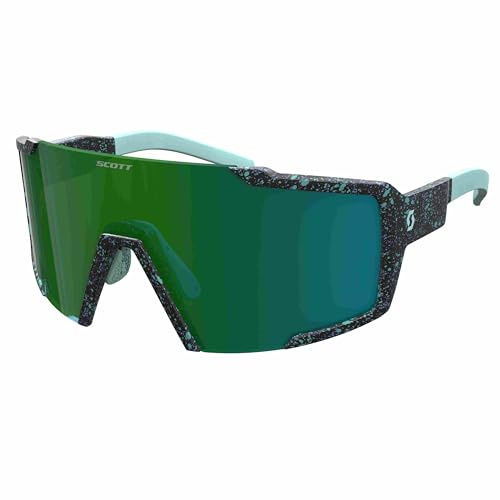 Scott Shield Compact Wechselscheiben Fahrrad Brille terrazzo schwarz/grün chrome