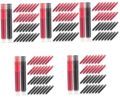 jojofuny 5 Series Tinta De Pluma Estilográfica Rellenar Fuente De Tinta Tinta Pluma Estilografica Accesorios De Reemplazo De Tinta De Pluma Tinta Borrable 100 Piezas X 5