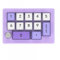 DIWUCXCA Tastatur mit 13 programmierbaren Makros Hot Swappable Mechanical Switches und 7 Farb -RGB -Hintergrundbeleuchtung für Spiele(Purple)