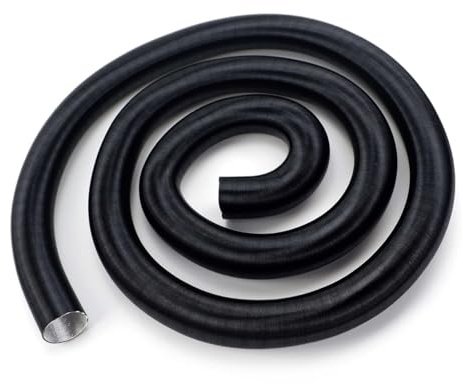 25mm flexibler Heizungs-Luftauslass-Rohrleitung, schwarzes Aluminiumfolienrohr für Diesel-Standheizung für Webasto (300cm)