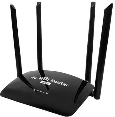 ZBT 4G LTE WiFi Router 300Mbps Wireless Speed Dual SIM (Nano & eSIM) Slot Portable Travel Internet Router OpenWrt Supported for Home/Vehicle/IoT/Backup Network WE2008-C