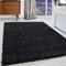 Carpettex Hochflor Teppich Wohnzimmer Shaggy Flokati Teppich Modern Einfarbig 160 x 230 cm Anthrazit - Teppich Schlafzimmer Weich Flauschig Waschbar Teppich Küche Esszimmer - Langflor Teppiche