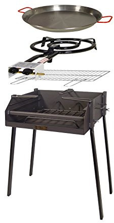 Imex El Zorro 71588 - Kit Barbacoa Cuadrada, 50 x 40 x 75 cm, Color Negro
