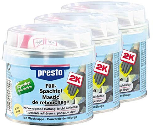 Presto 3X 443572 Sf Füllspachtel Karosseriereparatur 1000 G