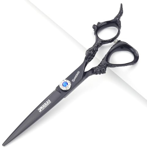 Friseur Professional 6/7/7.5/8/9 Zoll High-End JP440c Friseur Schere Set Frisur Werkzeuge Schere Set (6-Zoll-Flachschere-B)