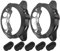 RuenTech Kompatibel mit Garmin Fenix 5X Plus Schutzhülle Schutzfolie Ersatz weiche TPU Hülle Kompatibel mit Fenix 5X Plus Schutz Zubehör (Schwarz+Schwarz)