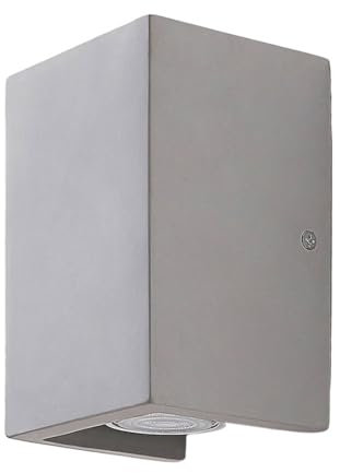 Lindby Beton Wandleuchte, Wandlampe Innen Gerda (Modern) in Alu aus (2 flammig GU10) - Wandstrahler Wandbeleuchtung Schlafzimmer/Wohnzimmer Licht nach oben & unten Flurleuchte