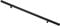 1PCS Black Round Handle Brushed Handle Drawer Cabinet Wardrobe Kitchen Door Windows Pull Handle 400mm Length (Hole Centers 256mm)